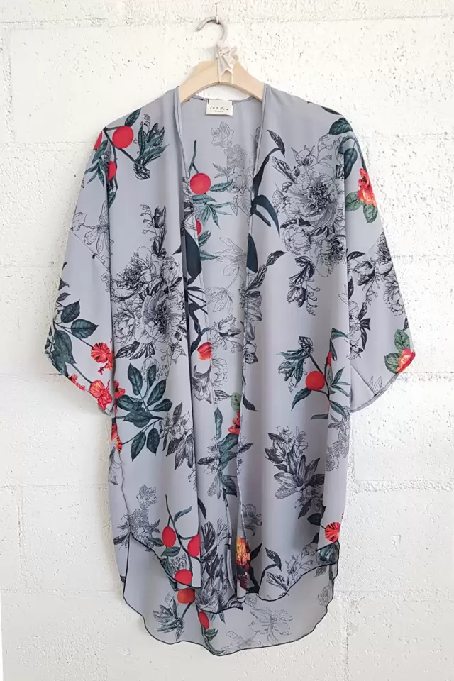 wholesale clothing curved hem open kimono - oriental 143Story