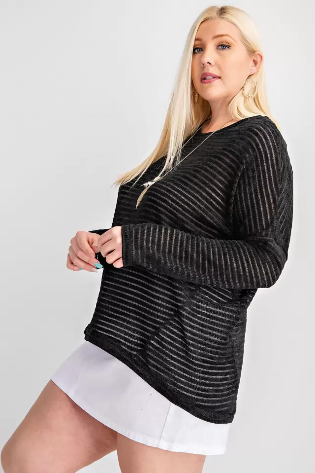 wholesale PLUS SIZE BAGGY SWEATER TOP 143story