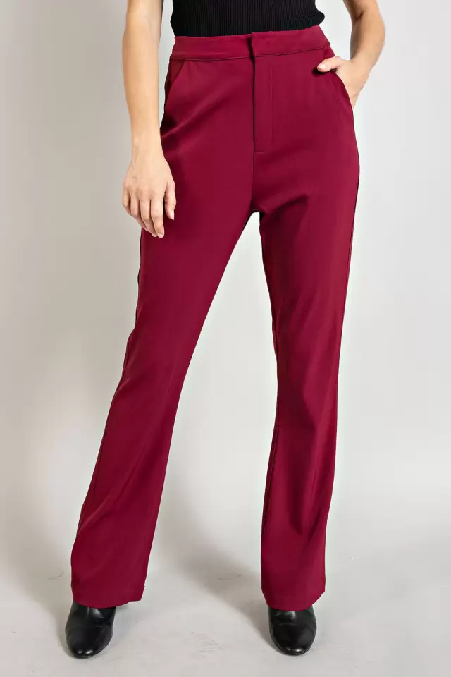 wholesale clothing ipm8939 flared full length pants 143Story