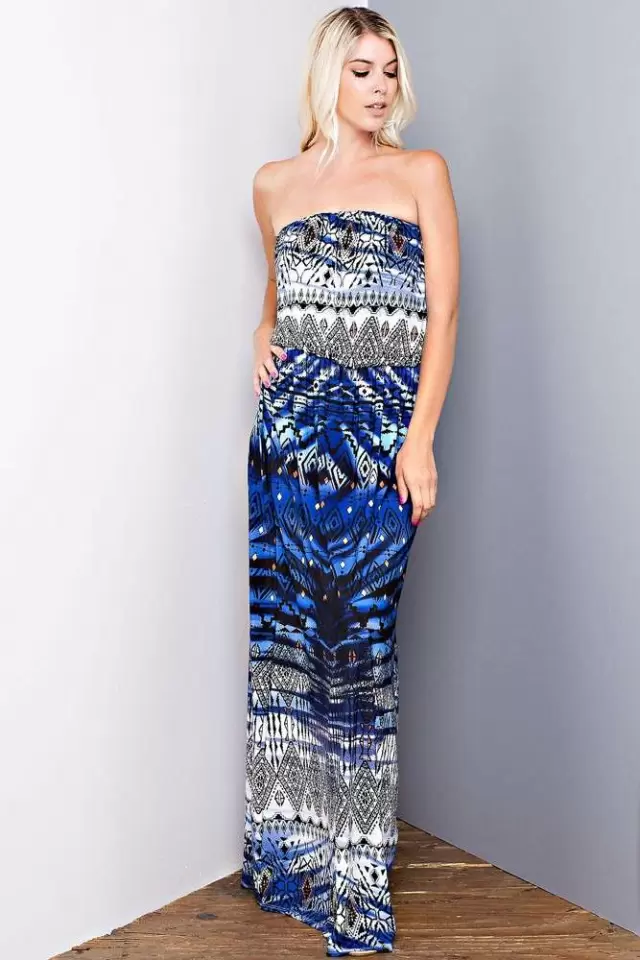 wholesale clothing dk2335 strapless maxi dress 143Story
